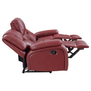 Camila Upholstered Motion Reclining Living Room Set Black