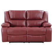 Camila Upholstered Motion Reclining Living Room Set Black