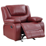 Sillón reclinable tapizado Camila, color negro