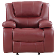 Sillón reclinable tapizado Camila, color negro