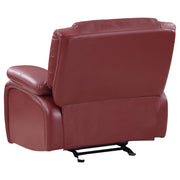 Sillón reclinable tapizado Camila, color negro