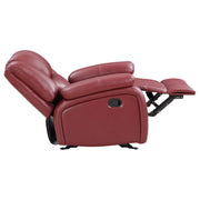 Sillón reclinable tapizado Camila, color negro