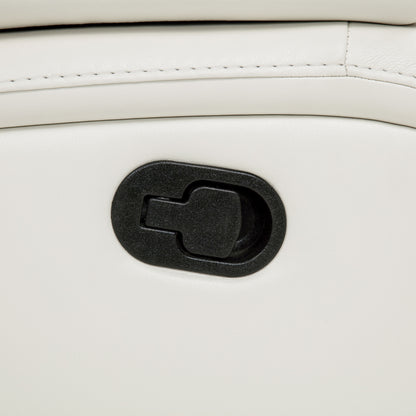 Camila Upholstered Motion Reclining Sofa White