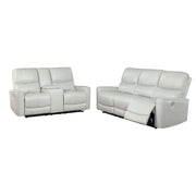 Conjunto de sofá reclinable eléctrico Greenfield gris paloma