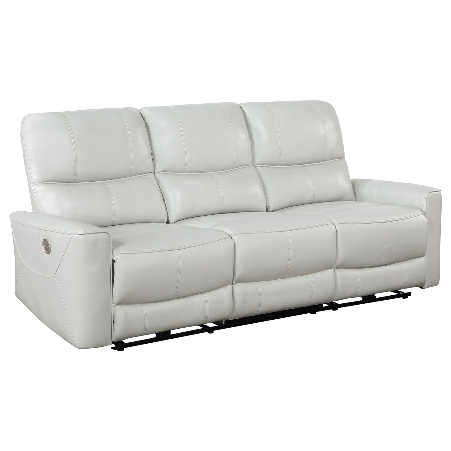 Greenfield Power Reclining Sofa Set Dove Grey