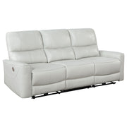 Conjunto de sofá reclinable eléctrico Greenfield gris paloma
