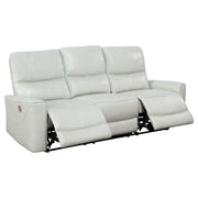 Conjunto de sofá reclinable eléctrico Greenfield gris paloma