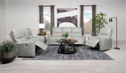 Conjunto de sofá reclinable eléctrico Greenfield gris paloma