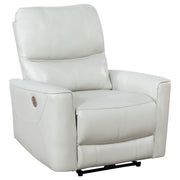 Sillón reclinable eléctrico tapizado Greenfield gris paloma