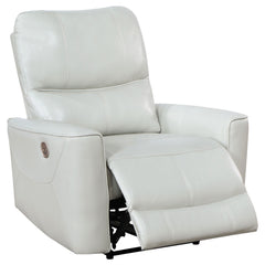 Sillón reclinable eléctrico tapizado Greenfield gris paloma