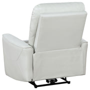 Sillón reclinable eléctrico tapizado Greenfield gris paloma