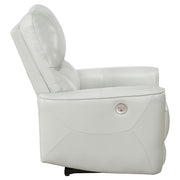 Sillón reclinable eléctrico tapizado Greenfield gris paloma