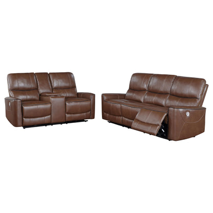 Greenfield Power Reclining Sofa Set Dove Grey
