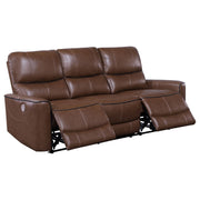 Conjunto de sofá reclinable eléctrico Greenfield gris paloma