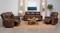 Greenfield Power Reclining Sofa Set Dove Grey
