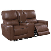 Conjunto de sofá reclinable eléctrico Greenfield gris paloma