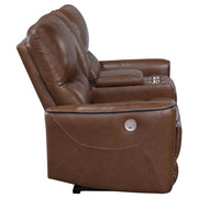 Greenfield Upholstered Power Reclining Loveseat Dove Grey
