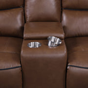 Greenfield Upholstered Power Reclining Loveseat Dove Grey