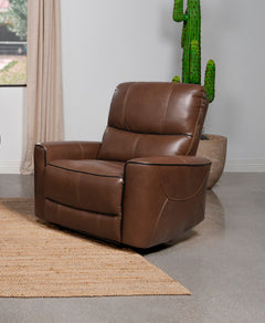Sillón reclinable eléctrico tapizado Greenfield gris paloma