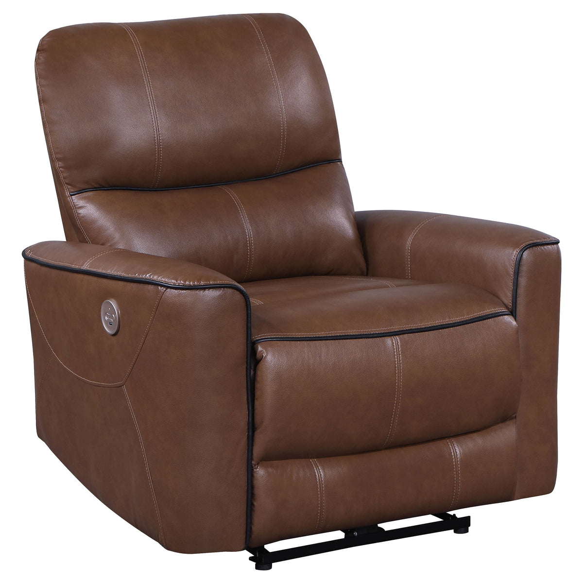 Sillón reclinable eléctrico tapizado Greenfield gris paloma