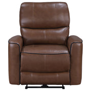 Sillón reclinable eléctrico tapizado Greenfield gris paloma