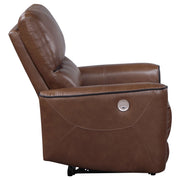 Sillón reclinable eléctrico tapizado Greenfield gris paloma