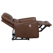 Sillón reclinable eléctrico tapizado Greenfield gris paloma
