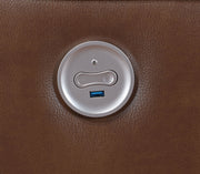 Sillón reclinable eléctrico tapizado Greenfield gris paloma