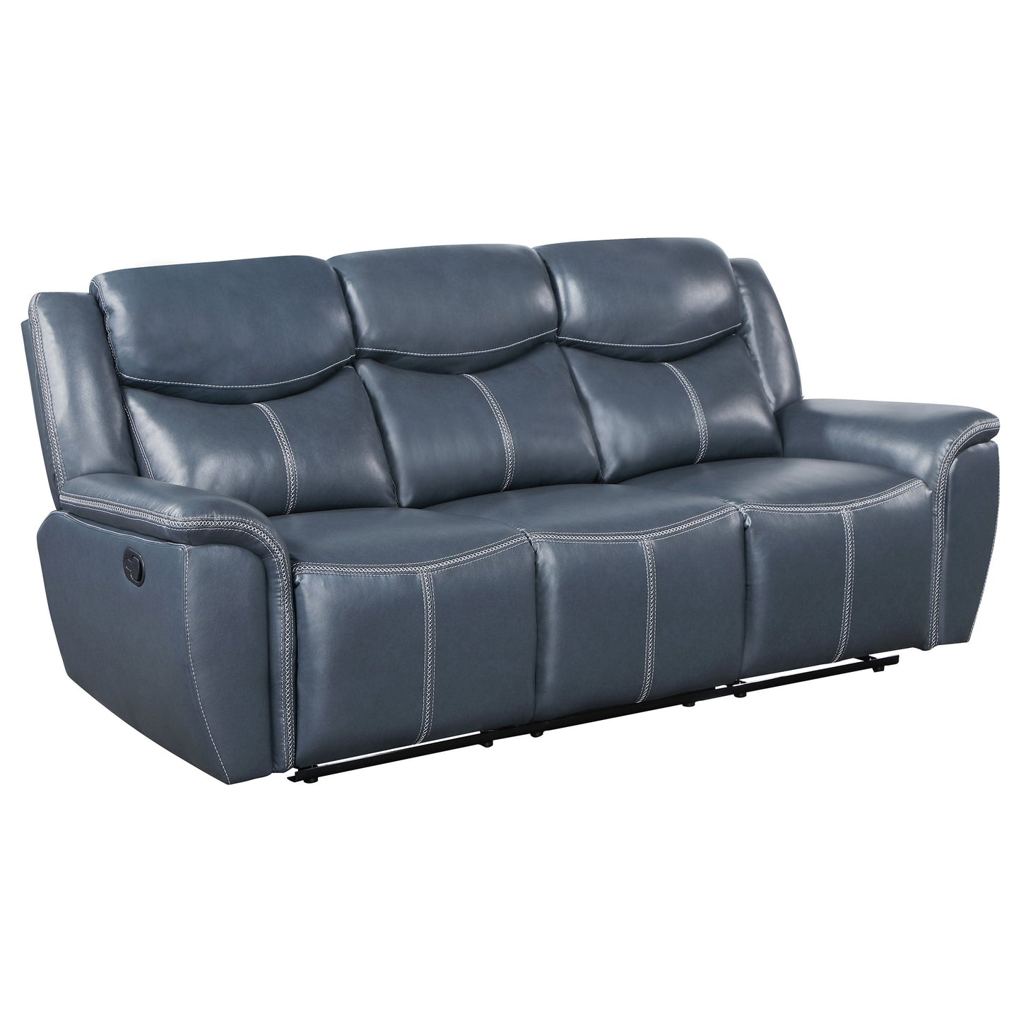 Conjunto de sofá reclinable tapizado Sloane azul