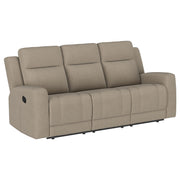 Brentwood Upholstered Reclining Sofa Set Charcoal