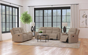 Conjunto de sofá reclinable tapizado Brentwood color carbón