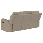 Brentwood Upholstered Reclining Sofa Set Charcoal