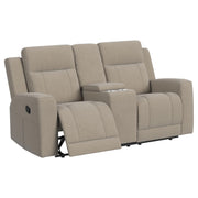 Brentwood Upholstered Reclining Sofa Set Charcoal