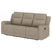Sofá reclinable móvil tapizado Brentwood en color carbón oscuro