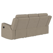 Sofá reclinable móvil tapizado Brentwood en color carbón oscuro