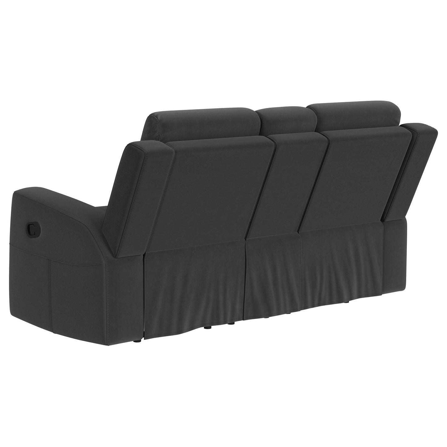 Loveseat reclinable con movimiento tapizado Brentwood en color topo