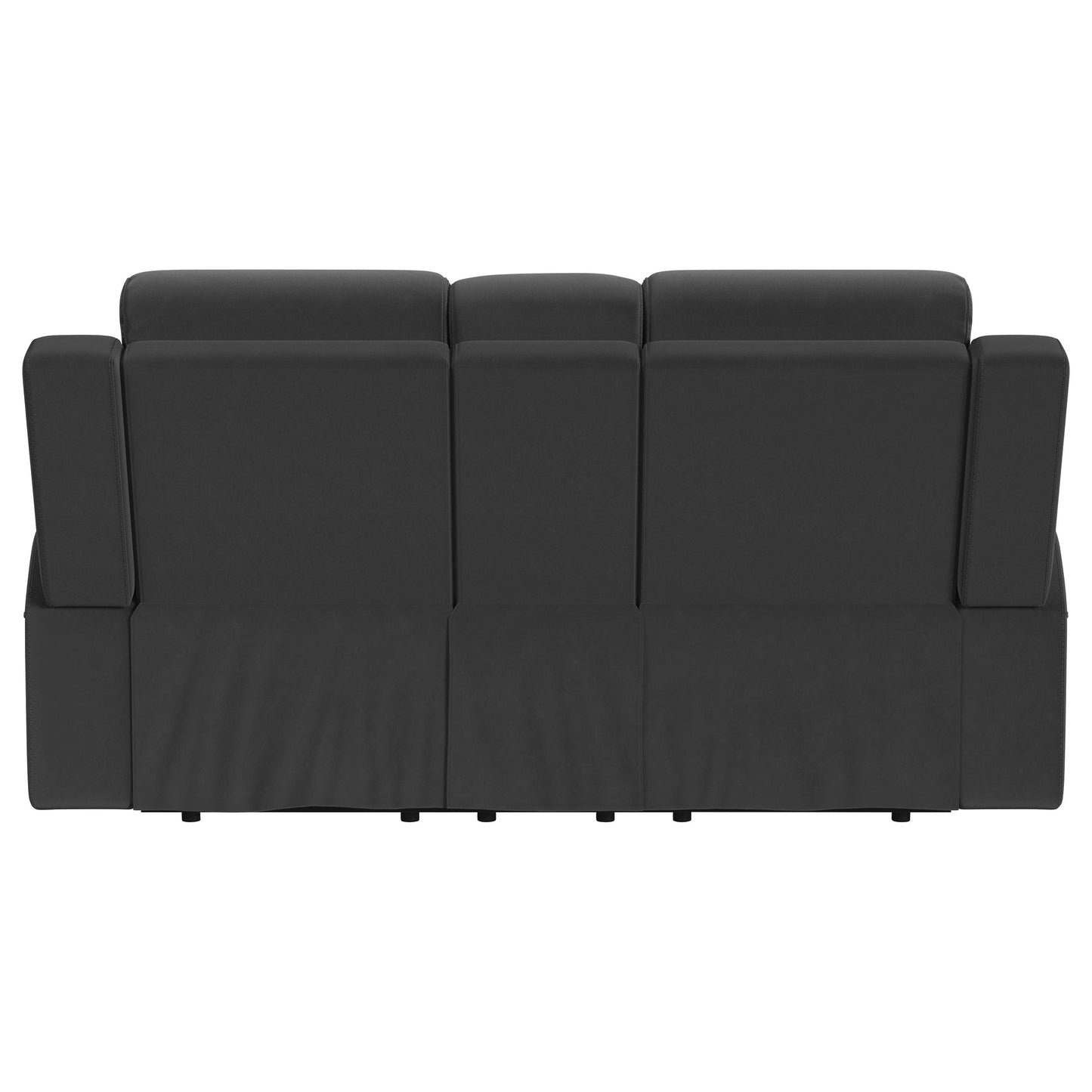 Loveseat reclinable con movimiento tapizado Brentwood en color topo