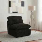Collins Modular Armless Chair Chocolate Brown