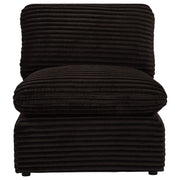 Collins Modular Armless Chair Chocolate Brown