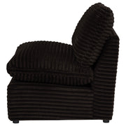 Collins Modular Armless Chair Chocolate Brown