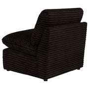 Collins Modular Armless Chair Chocolate Brown