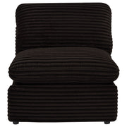 Collins Modular Power Armless Recliner Chocolate Brown