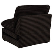 Collins Modular Power Armless Recliner Chocolate Brown