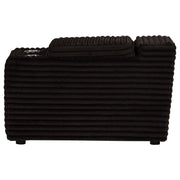 Collins Upholstered Modular Storage Console Chocolate Brown