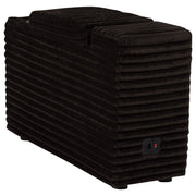 Collins Upholstered Modular Storage Console Chocolate Brown