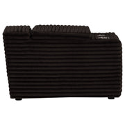Collins Upholstered Modular Storage Console Chocolate Brown