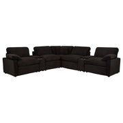 Collins 7-piece Modular Power Reclining Sectional Chocolate Brown