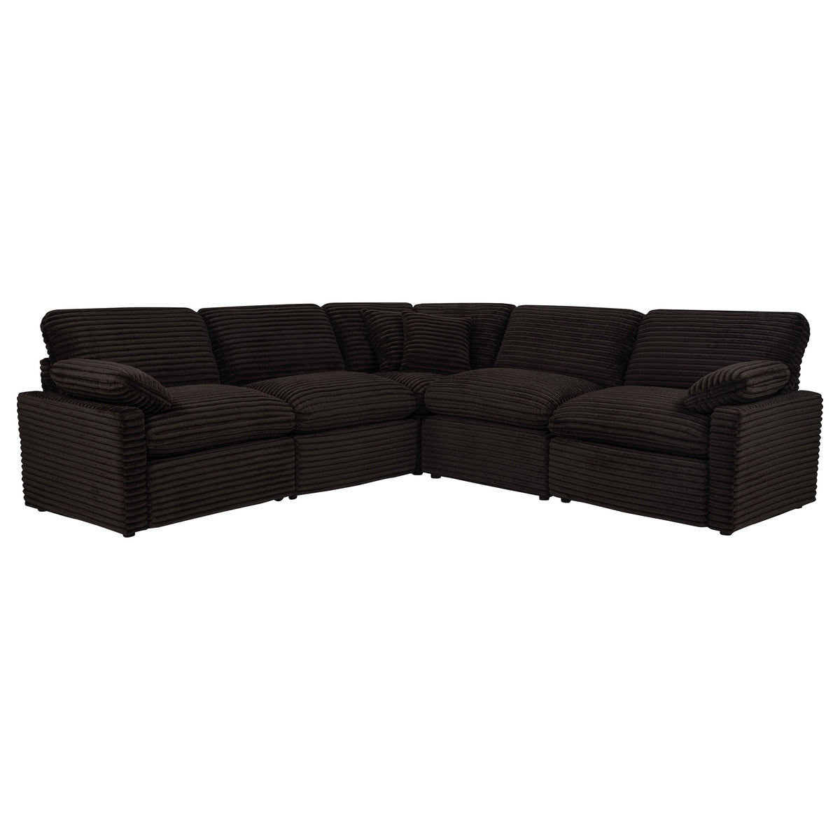 Collins 5-piece Modular Power Reclining Sectional Chocolate Brown