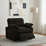 Collins Upholstered Power Recliner Chair Chocolate Brown