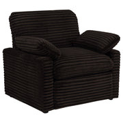 Collins Upholstered Power Recliner Chair Chocolate Brown
